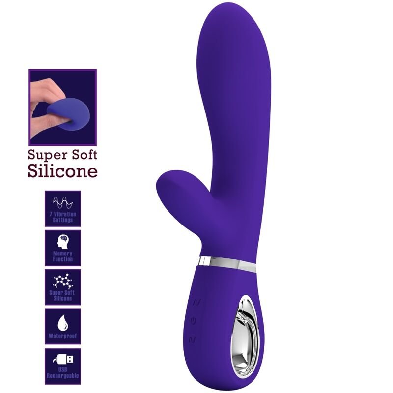 PRETTY LOVE - VIBRADOR MULTIFUNO G-SPOT THOMAS ROXO - Imagem 2