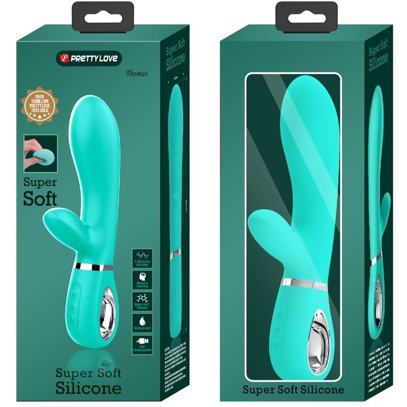 PRETTY LOVE - VIBRADOR MULTIFUNO G-SPOT THOMAS AQUA VERDE - Imagem 4