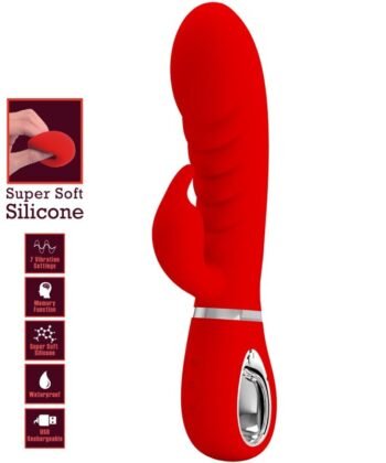 PRETTY LOVE - VIBRADOR PRESCOTT MULTIFUNO G-SPOT VERMELHO - Imagem 5