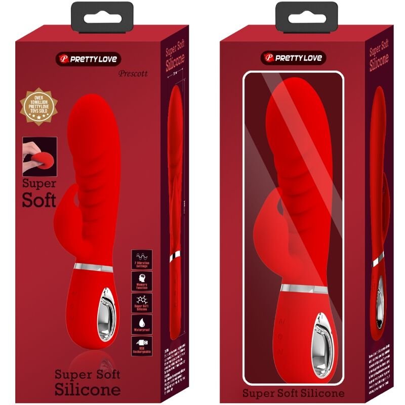 PRETTY LOVE - VIBRADOR PRESCOTT MULTIFUNO G-SPOT VERMELHO - Imagem 4