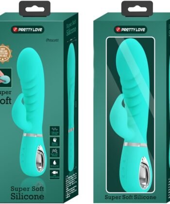 PRETTY LOVE - VIBRADOR PRESCOTT MULTIFUNÕES G-SPOT AQUA VERDE