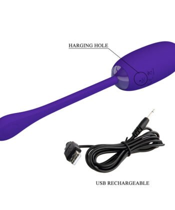 PRETTY LOVE - OVO VIBRANTE RECARREGVEL IMPERMEVEL JULIUS ROXO