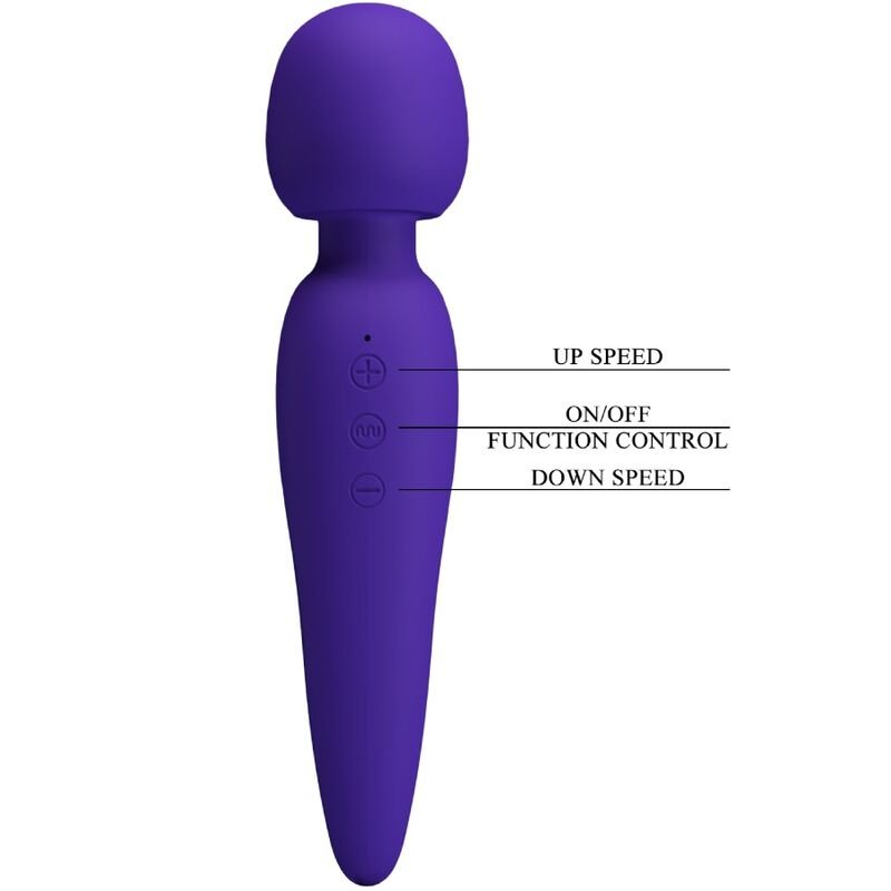 PRETTY LOVE - MAREDITH MASSAGER 12 MODOS DE VIBRAÇÃO ROXO