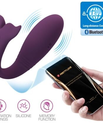 PRETTY LOVE - JAYLEEN VIBRADOR APP CONTROLE REMOTO ROXO