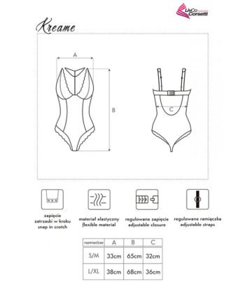 Visão alternativa de LIVCO CORSETTI FASHION - KREAME LC 90546 BODY BLACK