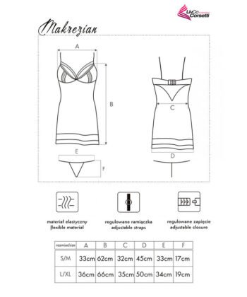 Alternative view of LIVCO CORSETTI FASHION - MAKREZIAN LC 90545 FALDA + PANTY NEGRO