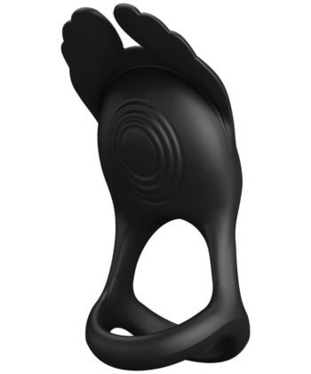 PRETTY LOVE - SILAS ANEL PARA PÊNIS VIBRANTE 7 VIBRAÇÕES SILICONE PRETO
