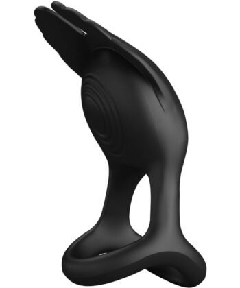 Visão alternativa de PRETTY LOVE - SILAS ANEL PARA PÊNIS VIBRANTE 7 VIBRAÇÕES SILICONE PRETO