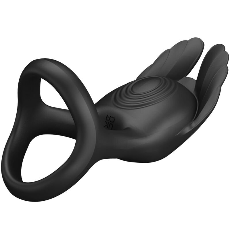 PRETTY LOVE - SILAS ANEL PARA PÊNIS VIBRANTE 7 VIBRAÇÕES SILICONE PRETO - Imagem 5