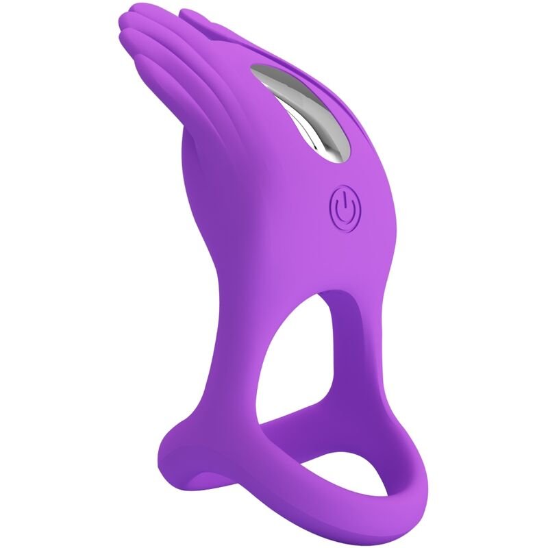 PRETTY LOVE - SILAS ANEL PARA PÊNIS VIBRANTE 7 VIBRAÇÕES SILICONE ROXO - Imagem 3