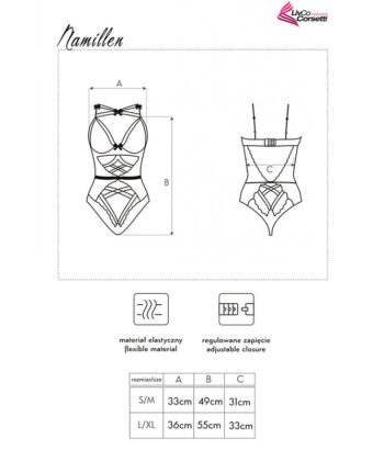 Visão alternativa de LIVCO CORSETTI FASHION - NAMILLEN LC 90528 BODY BLACK