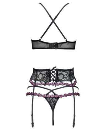 Visão alternativa de LIVCO CORSETTI FASHION - SNEHANA LC 90443 SUJETADOR + LIGUERO + PANTY NEGRO