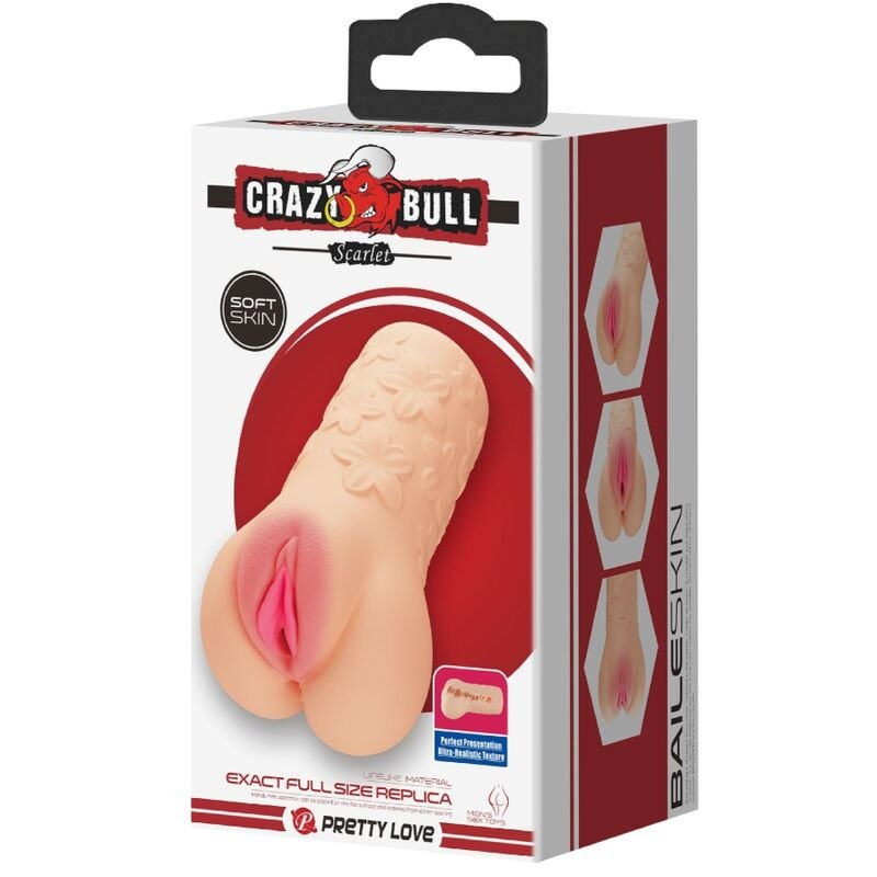 CRAZY BULL - MASTUBADOR EM FORMA DE VAGINA SCARLET - Imagem 4