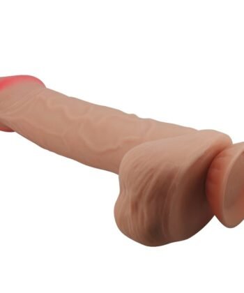 PRETTY LOVE - SÉRIE SLIDING SKIN DILDO REALÍSTICO COM VENTOSA DESLIZANTE PELE CARNE 26 CM - Imagem 3