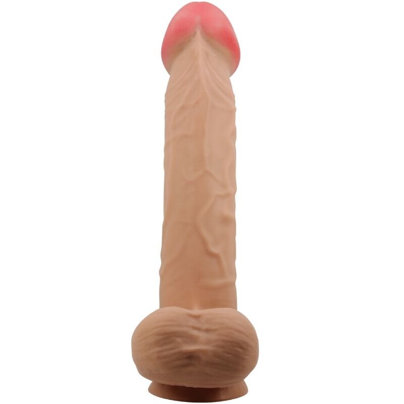 PRETTY LOVE - SÉRIE SLIDING SKIN DILDO REALÍSTICO COM VENTOSA DESLIZANTE PELE CARNE 26 CM - Imagem 2
