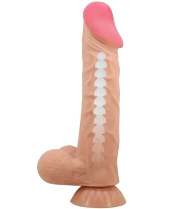 PRETTY LOVE - SÉRIE SLIDING SKIN DILDO REALÍSTICO COM VENTOSA DESLIZANTE PELE 24 CM