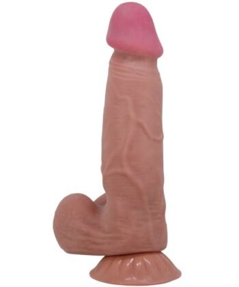 Visão alternativa de PRETTY LOVE - SÉRIE SLIDING SKIN DILDO REALÍSTICO COM VENTOSA DESLIZANTE DE PELE MARROM 20,6 CM