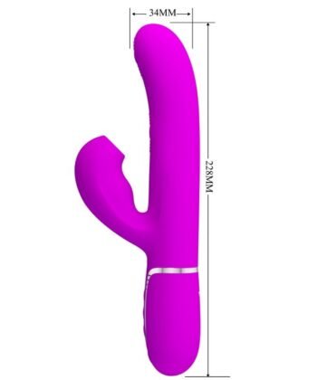 PRETTY LOVE - PERLITA MULTIFUNO 3 EM 1 VIBRADOR G-SPOT VIOLETA