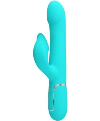 PRETTY LOVE - VIBRADOR COELHO PÉROLAS AQUA VERDE