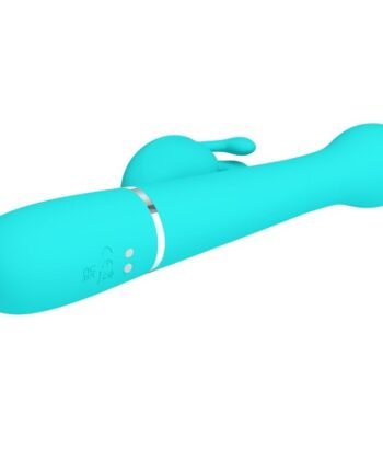 PRETTY LOVE - VIBRADOR COELHO DEJON 3 EM 1 MULTIFUNO AQUA VERDE