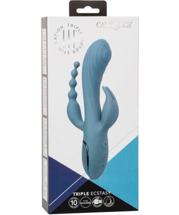 CALEXOTICS - VIBRADOR TRIPLO ECSTASY CINZA