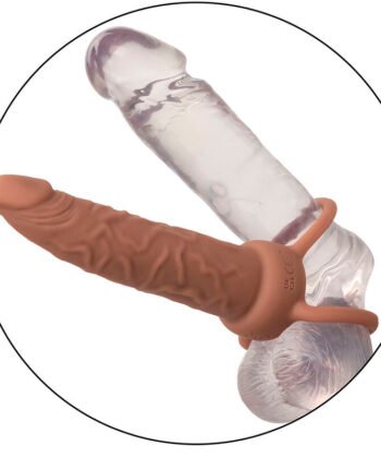 Alternative view of CALEXOTICS - PERFORMANCE MAXX RECARREGVEL DUPLO PENETRADOR PELE MARROM