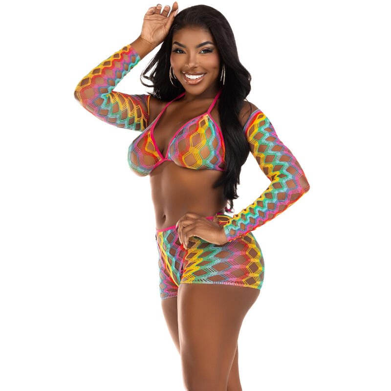 LEG AVENUE - CONJUNTO DE TRÊS PEÇAS MULTICOLOR - Image 2
