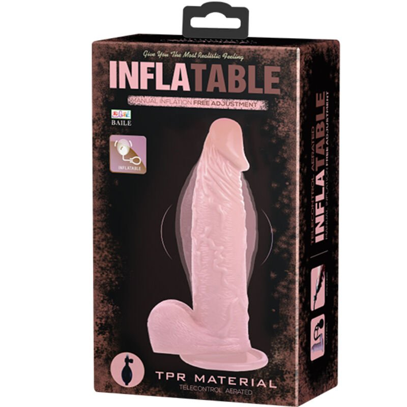 BAILE - DILDO INFLÁVEL REALISTA COM VENTOSA 15 CM - Image 2