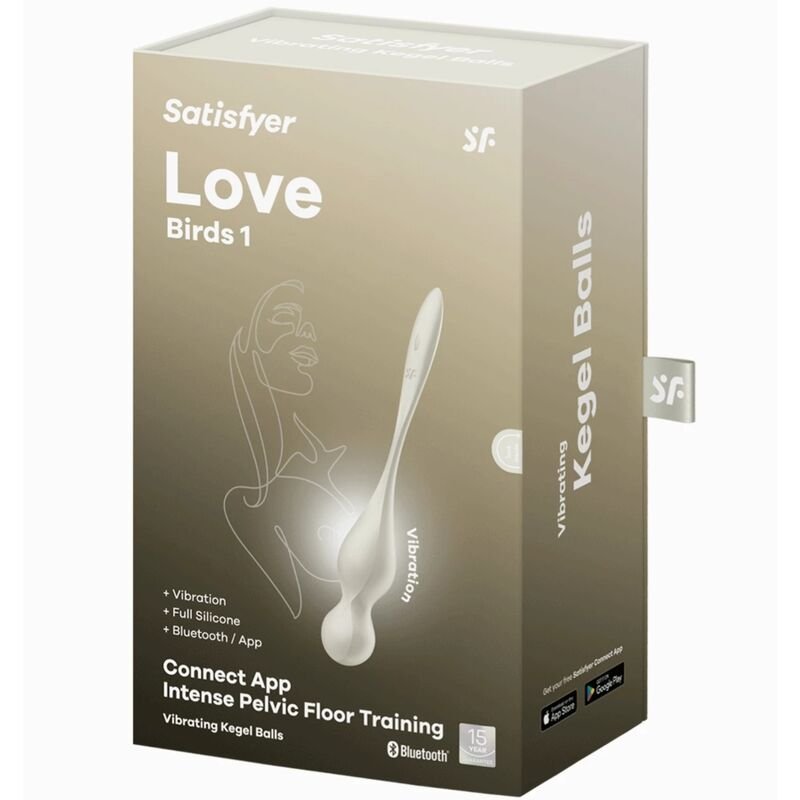 SATISFYER - BOLAS VIBRATÓRIAS DE KEGEL LOVE BIRDS BRANCO - Image 2