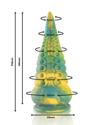 Visão alternativa de EPIC - DILDO TENTÁCULO VERDE CETUS TAMANHO PEQUENO