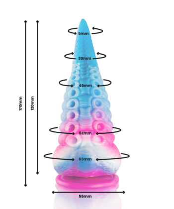 EPIC - DILDO DE TENTÁCULO AZUL PHORCYS TAMANHO PEQUENO