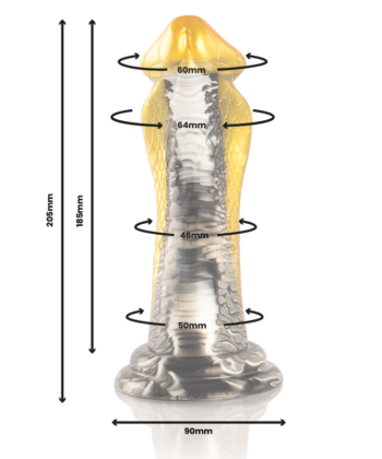 Visão alternativa de EPIC - DRAKON DILDO AMARELO COBRA