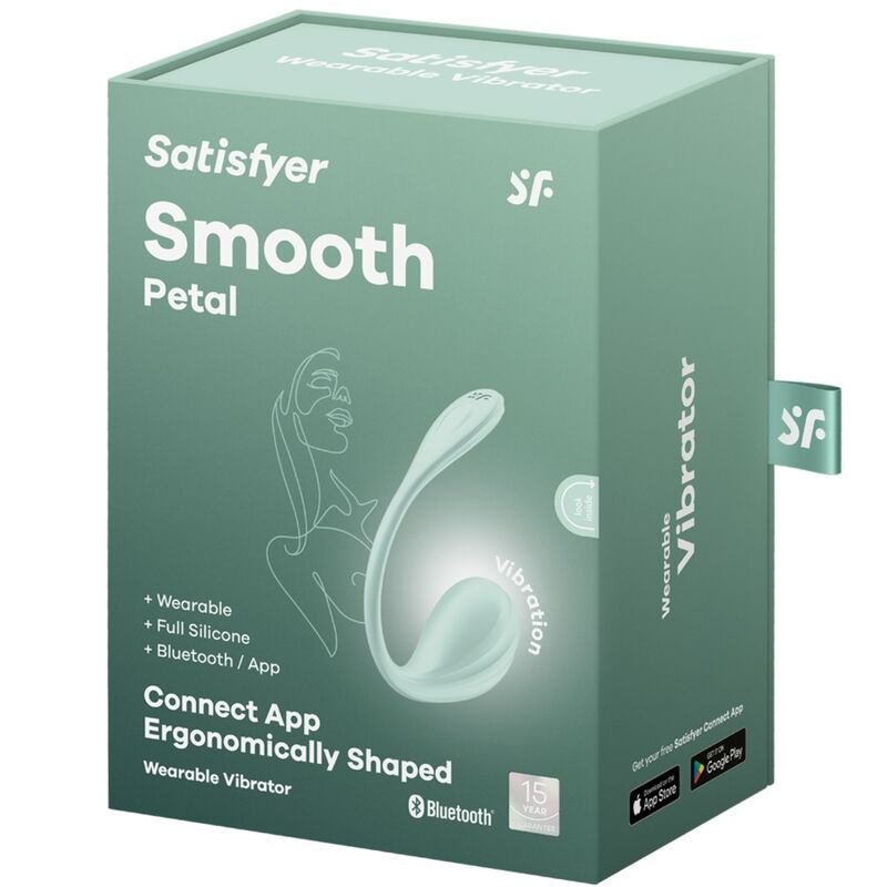 SATISFYER - ESTIMULADOR DE PÉTALA LISA G-POINT ÁGUA VERDE APLICATIVO GRATUITO - Imagem 4