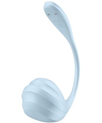 SATISFYER - ESTIMULADOR DE PONTO G DE PÉTALA LISA CÉU AZUL APLICAÇÃO GRATUITO - Image 4