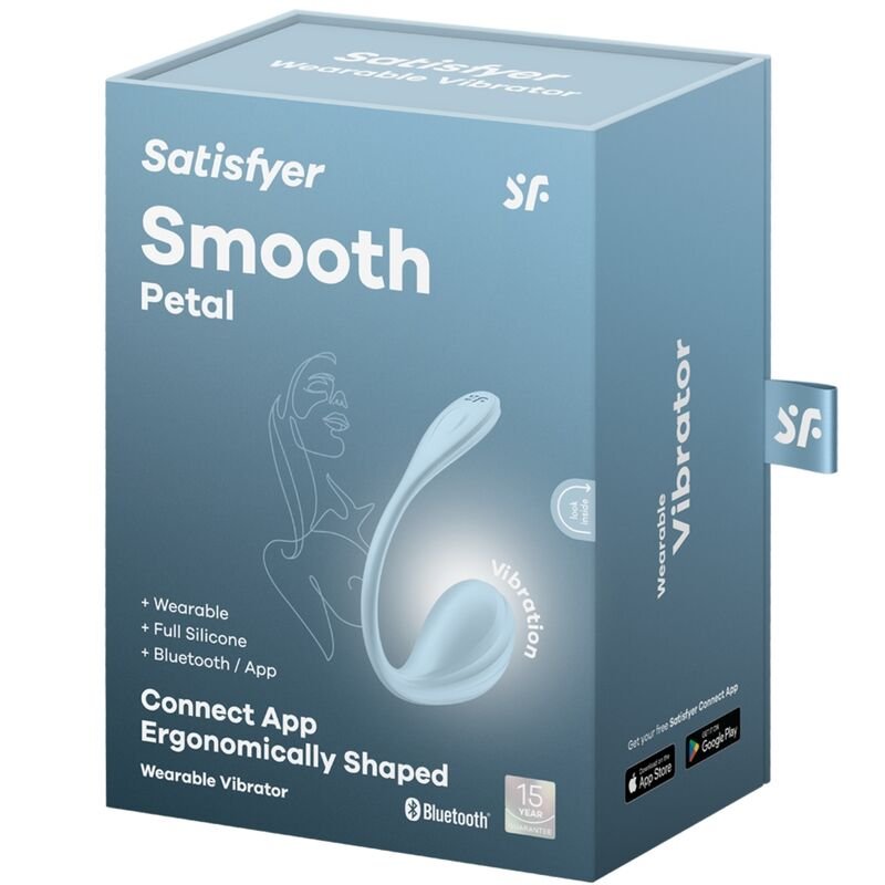 SATISFYER - ESTIMULADOR DE PONTO G DE PÉTALA LISA CÉU AZUL APLICATIVO GRATUITO - Image 3