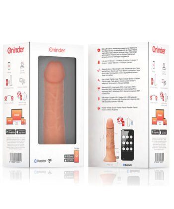 ONINDER - GRANDE VIBRADOR BOGOTÁ DILDO 9 VELOCIDADES NATURAL 22 CM -O- 4,5 CM - APLICAÇÃO GRATUITO - Image 4