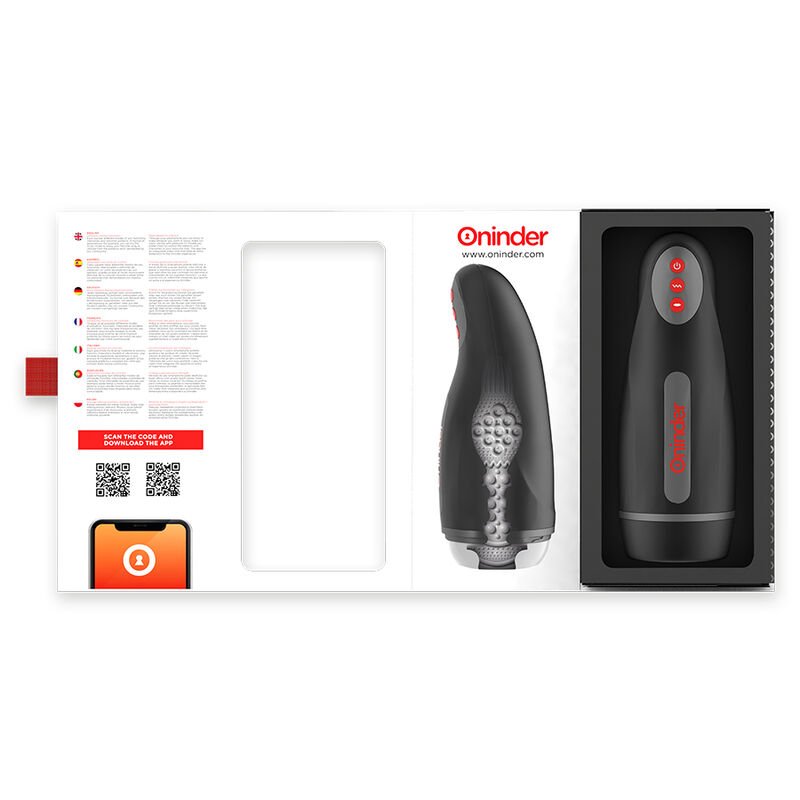 ONINDER - SEUL MASTURBADOR MASCULINO RECARREGÁVEL 10 VELOCIDADES - APLICATIVO GRATUITO - Image 4