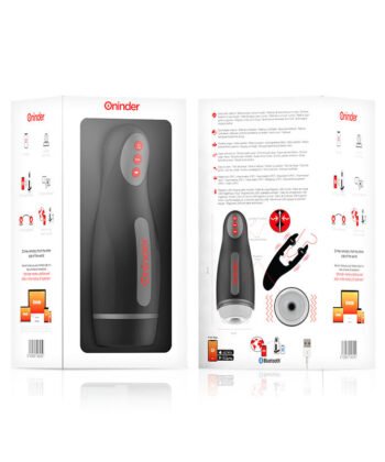 ONINDER - SEUL MASTURBADOR MASCULINO RECARREGÁVEL 10 VELOCIDADES - APLICAÇÃO GRATUITO - Image 5