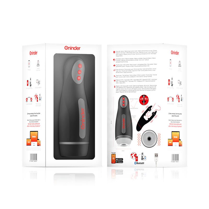 ONINDER - SEUL MASTURBADOR MASCULINO RECARREGÁVEL 10 VELOCIDADES - APLICATIVO GRATUITO - Image 5