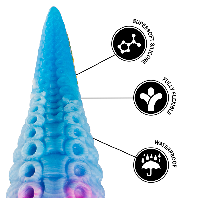 EPIC - DILDO DE TENTÁCULO AZUL PHORCYS TAMANHO PEQUENO - Imagem 4