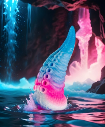 Visão alternativa de EPIC - DILDO DE TENTÁCULO AZUL PHORCYS TAMANHO PEQUENO