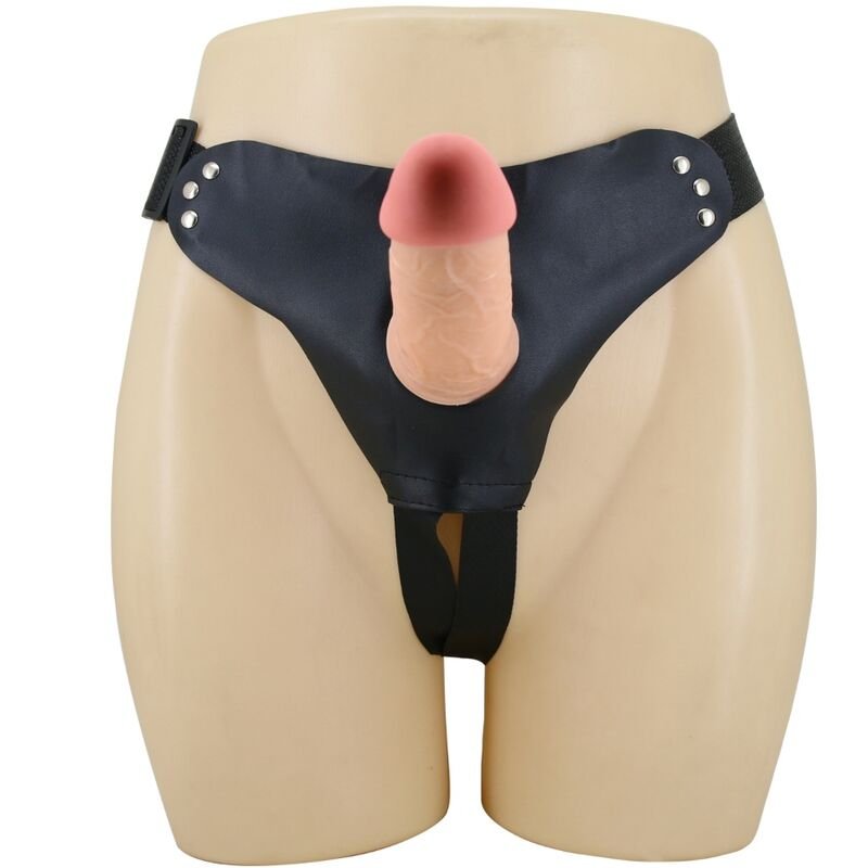 PRETTY LOVE - MAVIS HARNESS CUECAS UNIVERSAIS COM DILDO 19 CM NATURAL - Imagem 3