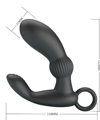 PRETTY LOVE - CAYLA MASSAGEADOR VIBRADOR ANAL PRETO - Imagem 5