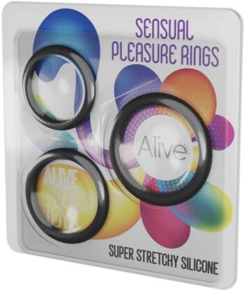 Visão alternativa de ALIVE - KIT TRÊS ANÉIS DE PRAZER SENSUAL