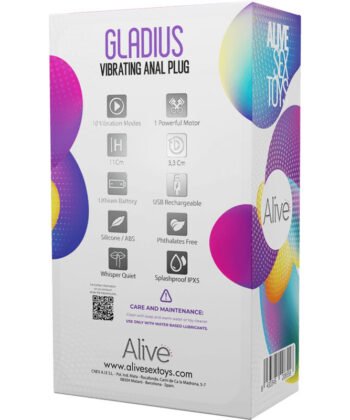 ALIVE - PLUG VIBRADOR ANAL GLADIUS - Imagem 3