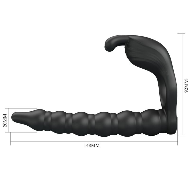 PRETTY LOVE - BLACKNEY ANÉIS PARA PÊNIS COM PLUG VIBRADOR - Imagem 5