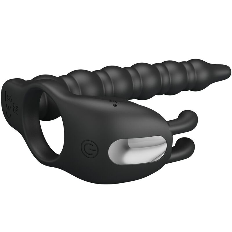 PRETTY LOVE - BLACKNEY ANÉIS PARA PÊNIS COM PLUG VIBRADOR - Imagem 2