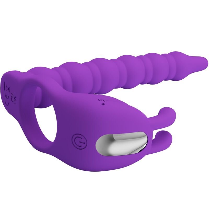 PRETTY LOVE - BLACKNEY ANÉIS PARA PÊNIS COM PLUG VIBRADOR - Imagem 3