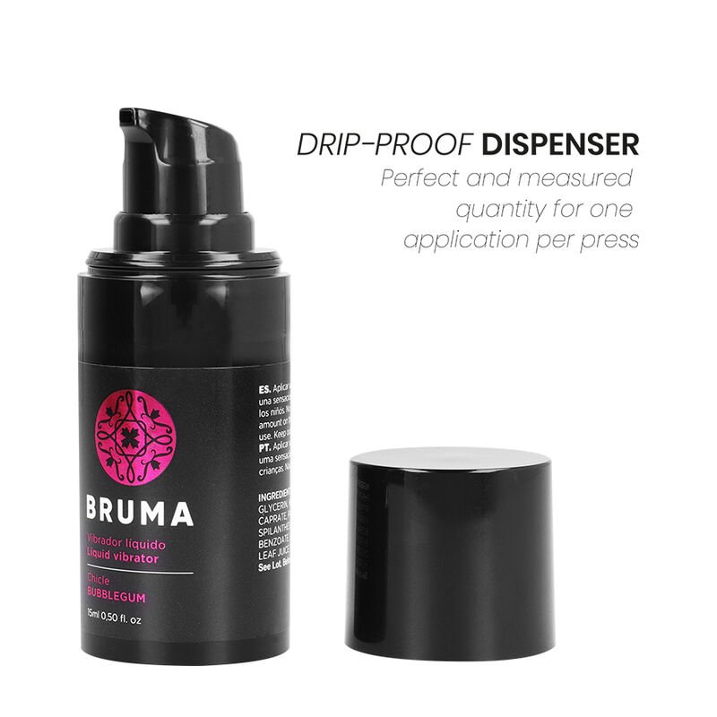 BRUMA - VIBRADOR LÍQUIDO ULTRA DESLIZANTE BUBBLEGUM 15 ML - Imagem 2