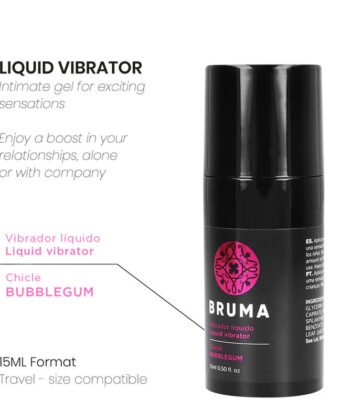 BRUMA - VIBRADOR LÍQUIDO ULTRA DESLIZANTE BUBBLEGUM 15 ML